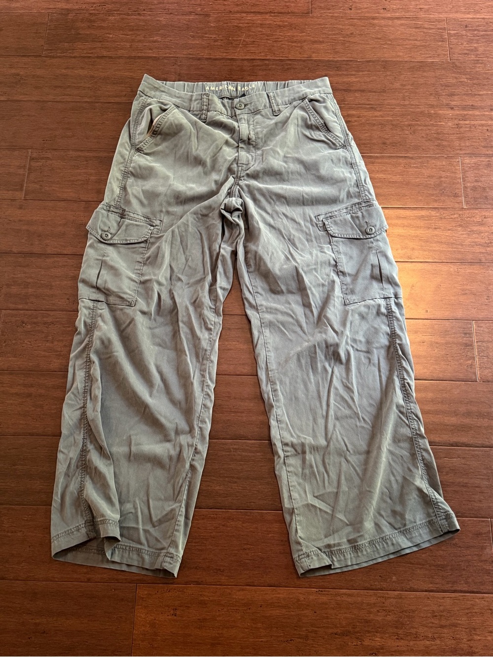 American Eagle Gray Cargo Pants